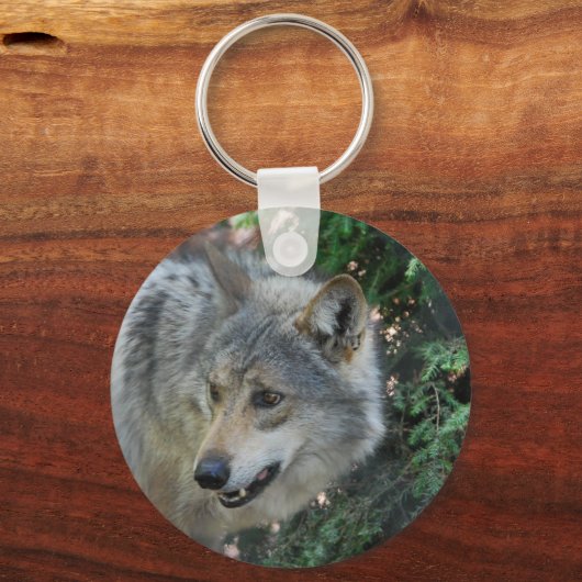 Stalking Wolf Sleutelhanger (Voorkant)