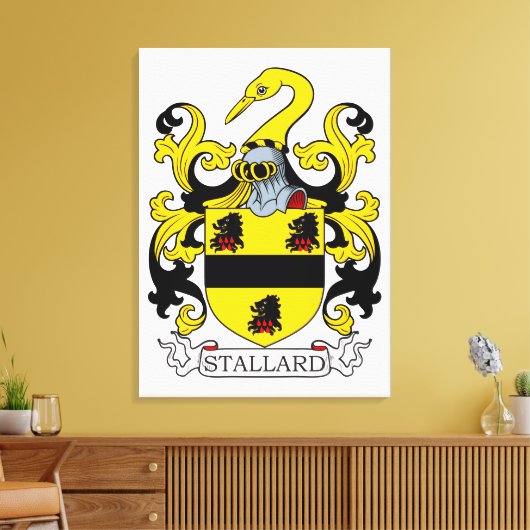 Stallard Wapen Canvas Afdruk (Insitu (Woonkamer))