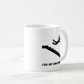 Stallen mijn eigen stunts koffiemok (Voorkant rechts)