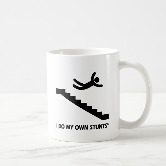 Stallen mijn eigen stunts koffiemok (Rechts)