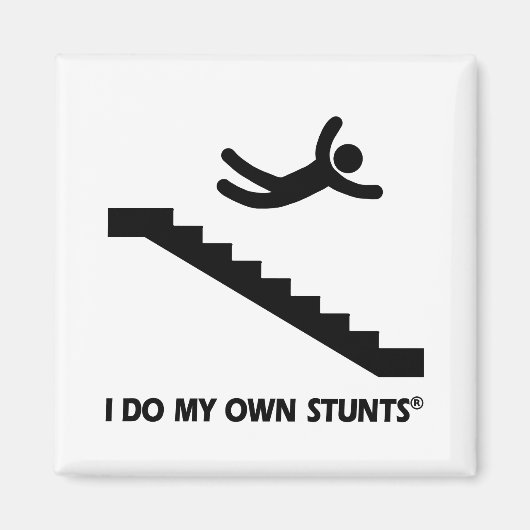 Stallen mijn eigen stunts magneet (Voorkant)