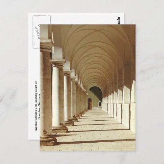 Stallen van het keizerlijke Castle. Dresden, Duits Briefkaart (Voorkant / Achterkant)