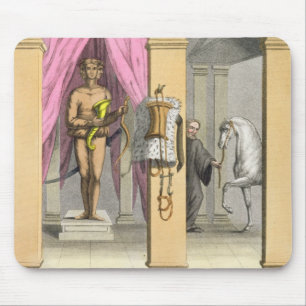 Stallen van het paard van Caligula, Incitata, c.18 Muismat