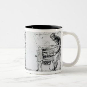 Stallen voor biscuit en ontbijtkoek in Charing Tweekleurige Koffiemok