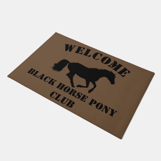 stallen voor pony, ranch of livery deurmat (Schuin)