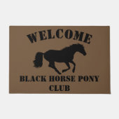 stallen voor pony, ranch of livery deurmat (Voorkant)
