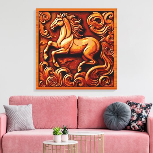 Stallion Canvas Afdruk (Insitu (Woonkamer))