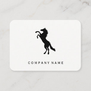Stallion grijs achtergrond visitekaartje