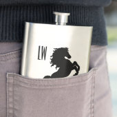 Stallion Horse Monogram Flacon (Voorbeeld)