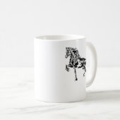 Stallion Horse Motif Elegant Mane Animals kleurig Koffiemok (Voorkant rechts)