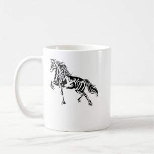 Stallion Horse Motif Elegant Mane Animals kleurig Koffiemok