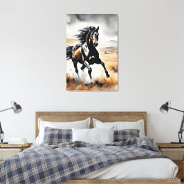 Stallion in Full Stride Canvas Afdruk