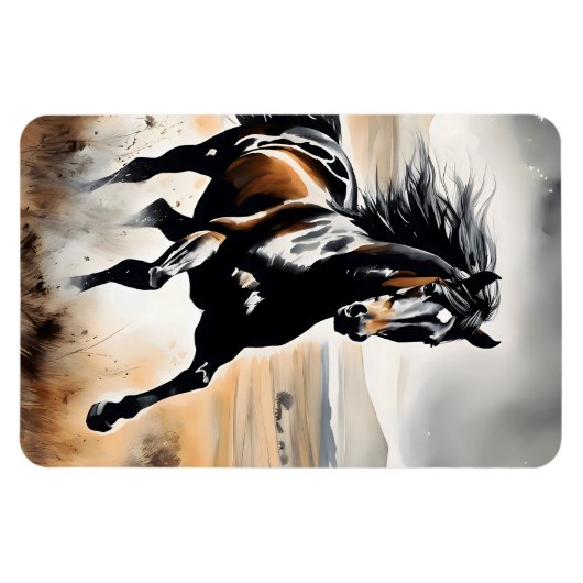 Stallion in Full Stride Magneet (Horizontaal)