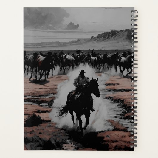 Stallion in Full Stride Planner (Achterkant)