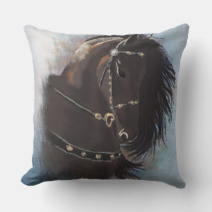 Stallion Portrait - Pillow Kussen