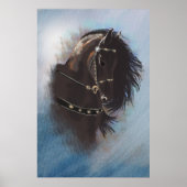 Stallion Portrait - Poster (Voorkant)