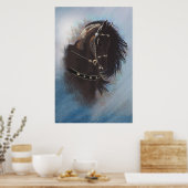 Stallion Portrait - Poster (Keuken)