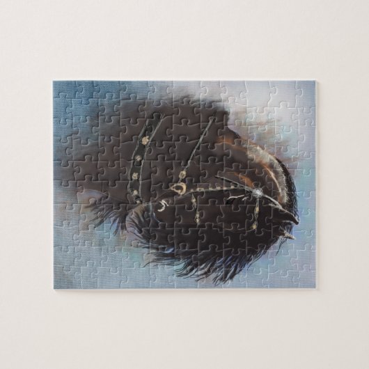 Stallion Portrait - Puzzle Legpuzzel (Horizontaal)