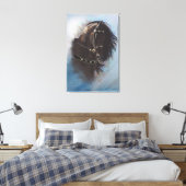 Stallion Portrait - Wrapped Canvas (Insitu (Slaapkamer))