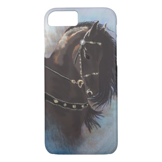 Stallion Portret - iPhone Case (Achterkant)