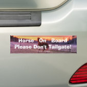Stallion Running Home op Sunset on Ranch Bumpersticker (Op auto)