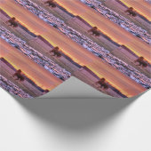 Stallion Running Home op Sunset on Ranch Cadeaupapier (Hoek)