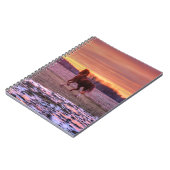 Stallion Running Home op Sunset on Ranch Notitieboek (Linkerzijde)