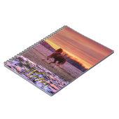 Stallion Running Home op Sunset on Ranch Notitieboek (Linkerzijde)