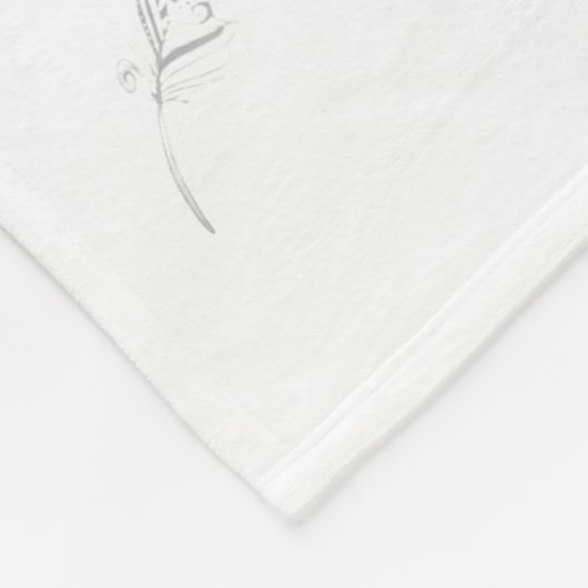 Stallion Shaman & Feathers Fleece Blanket (Hoek)