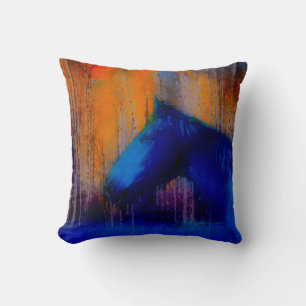 Stallion & Trees Fantasy Horse Modern Art Kussen