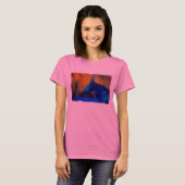 Stallion & Trees Fantasy Horse Modern Art T-shirt (Voorkant volledig)