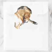 Stallion Vierkante Sticker (Tas)