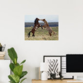 Stallions, Steens-gebergte, Oregon Poster (Thuiskantoor)