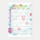 Stalplan voor wekelijkse post-it® notes (Voorkant)