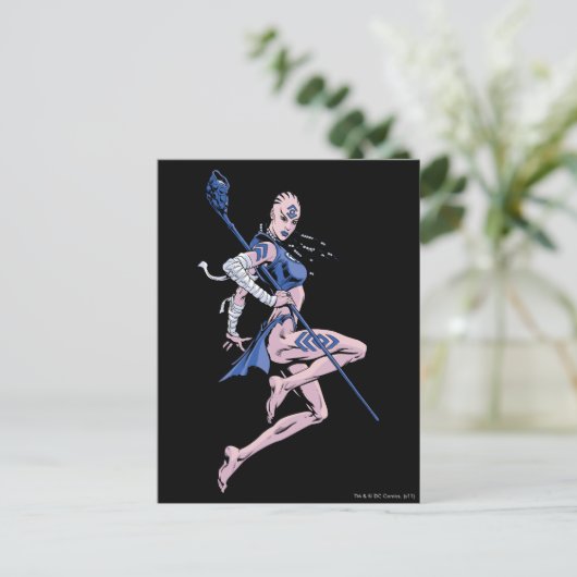 Stam 1 van de indigo briefkaart (Staand voorkant)