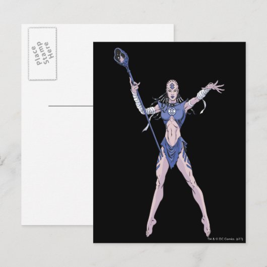 Stam 4 van de indigo briefkaart (Voorkant / Achterkant)