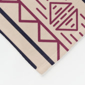  stam Azteekse achtergrond, etnisch patroon. Fleece Deken (Hoek)