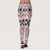  stam Azteekse achtergrond, etnisch patroon. Leggings (Achterkant)
