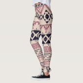  stam Azteekse achtergrond, etnisch patroon. Leggings (Links)