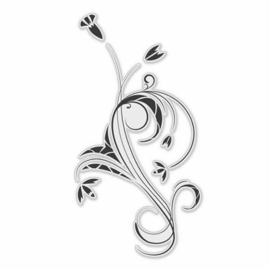 Stam Bloem Sticker (Voorkant)