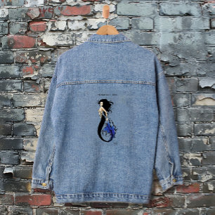 Stam Blue Meermin Elegante Fantasy Sirene Denim Jacket