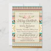 Stam Boho baby shower uitnodiging (Voorkant)