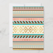 Stam Boho baby shower uitnodiging (Achterkant)