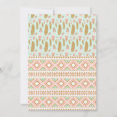 Stam boho tipi verjaardagsfeest uitnodiging (Achterkant)