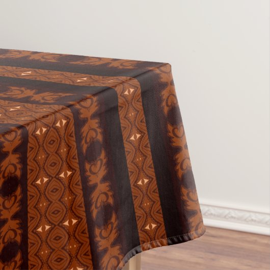 Stam-bruin & zwart patroon tafelkleed (Voorbeeld)