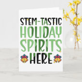 Stam-cel Kerst Geest - Stamcel Kerstmis Kaart (Gele Bloem)