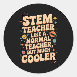 Stam Docent Definitie Grappige Wetenschap Wiskunde Ronde Sticker