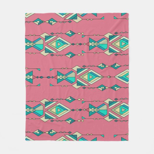  stam: etnisch naadloos patroon fleece deken (Voorkant)