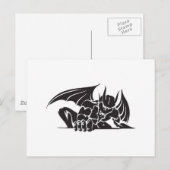 stam gargouille-ontwerp briefkaart (Voorkant / Achterkant)