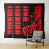 Stam-illustratie van een wapen wandkleed (In Situ (horizontaal))